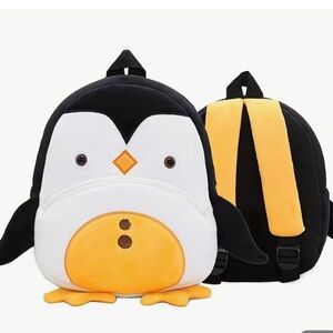 NEW: Penguin Kids Backpack - Black and Yellow